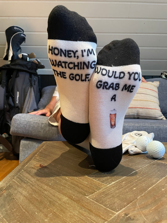 Honey, I'm watching the golf